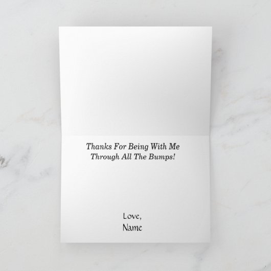 Twee Mannen Elbow Bump Card Kaart (Binnen)