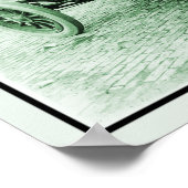 Twee mannen in antiek raceauto n° 6 Indy 500 Poster (Hoek)