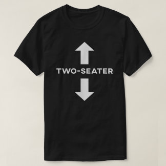 Twee Mannen in de serre Funny Two Seater Joke T-shirt