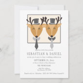 Twee mannen in Stropdassen en de bovenste hats tij Kaart (Voorkant)