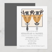 Twee mannen in Stropdassen en de bovenste hats tij Kaart (Voorkant / Achterkant)