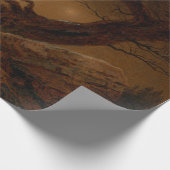 Twee Mannen kijken naar de maan 's nachts Cadeaupapier (Hoek)