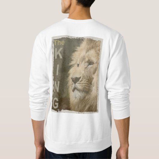 Twee Mannen Kledingkleding Mode Lion Trui (Achterkant)