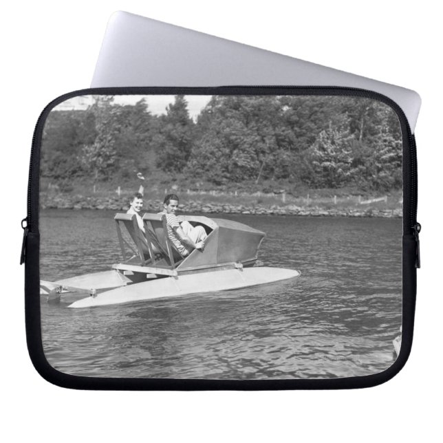 Twee Mannen Laptop Sleeve (Voorkant)