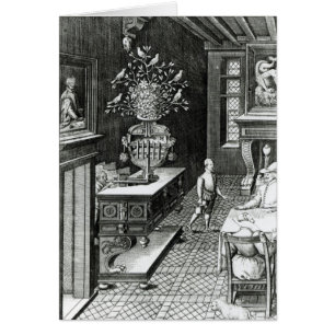 Twee Mannen Luister naar een muzikale sculptuur