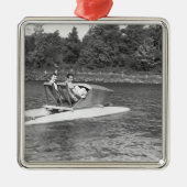 Twee Mannen Metalen Ornament (Voorkant)