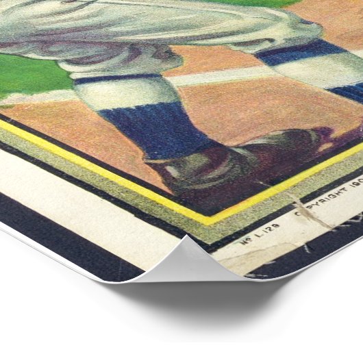 Twee Mannen neer  panoramisch honkbalspel Poster (Hoek)