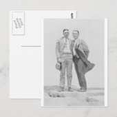 Twee Mannen op Rocks Briefkaart (Voorkant / Achterkant)