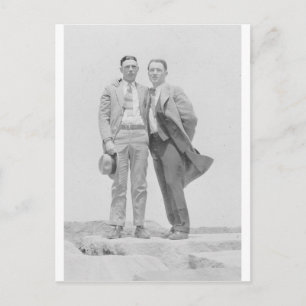 Twee Mannen op Rocks Briefkaart
