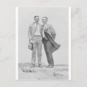 Twee Mannen op Rocks Briefkaart (Voorkant)
