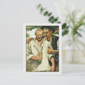 Twee Mannen van Richard Schaupp Fine Art Gay Briefkaart (Staand voorkant)