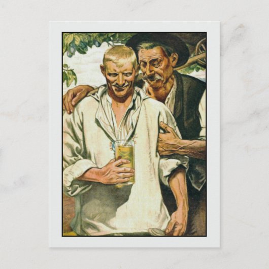 Twee Mannen van Richard Schaupp Fine Art Gay Briefkaart (Voorkant)