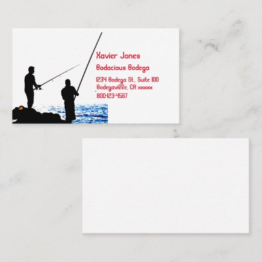 Twee mannen visitekaartje (Voorkant / Achterkant)