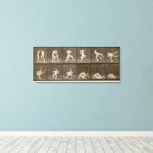 Twee Mannen Wrestling, bord 347 uit 'Animal Locomo Canvas Afdruk (Insitu (Houten vloer))