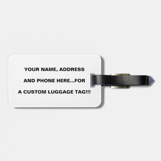 Twee mannetjes bagagelabel (Achterkant horizontaal)