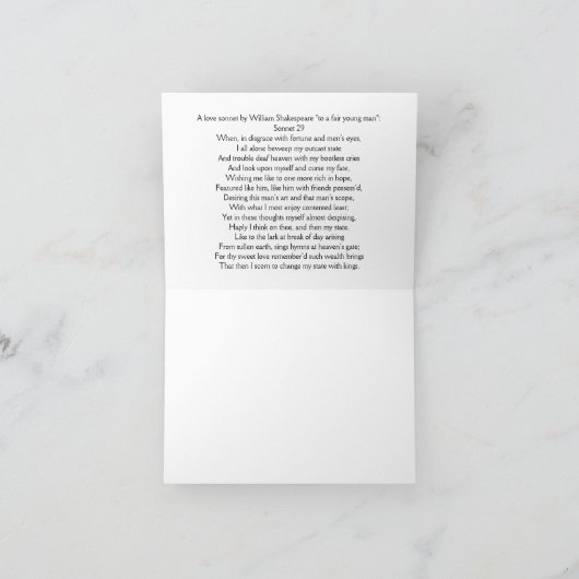 Twee mannetjes-indianenblauw packs Eternal Heart N Notitiekaartje (Binnen)