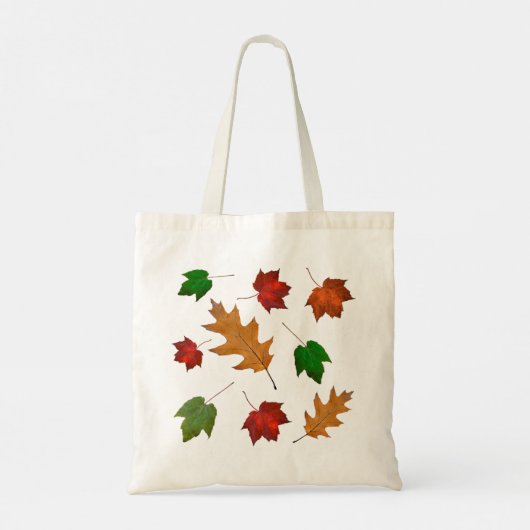 Twee Maple Leaves Fall Weddenschap Welkomsttas Tote Bag (Achterkant)