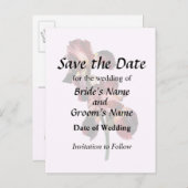 Twee Maroon en Gele Irissen Aankondigingskaart (Voorkant / Achterkant)