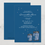 Twee Mason Jars & Fireflies Vrijgezellenfeest Kaart (Voorkant / Achterkant)