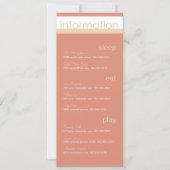 Twee mededelingen van de Informatie van Brides Kaart (Voorkant)