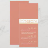 Twee mededelingen van de vaarroute van Brides Kaart (Voorkant / Achterkant)