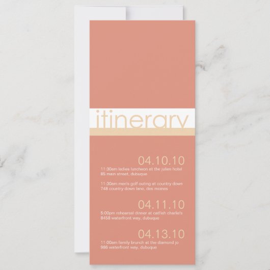 Twee mededelingen van de vaarroute van Brides Kaart (Voorkant)