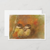 Twee Mees Notitiekaarten (Voorkant / Achterkant)