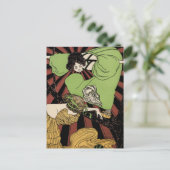 Twee meisjes - Art Nouveau - Jugendstil Briefkaart (Staand voorkant)