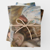 Twee Meisjes Decoupage Trio Set, Renoir Art Inpakpapier Vel (In situ)