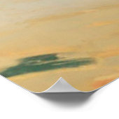 Twee meisjes die langs de kust lopen op zonnige da poster (Hoek)