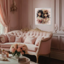 Twee Meisjes Doll Core Antiek