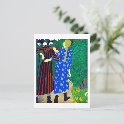 Twee meisjes, Edouard Vuillard Briefkaart (Staand voorkant)