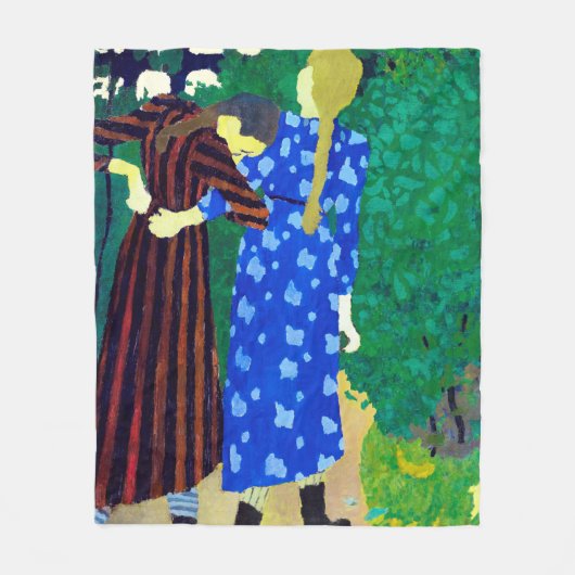 Twee meisjes, Edouard Vuillard Fleece Deken (Voorkant)