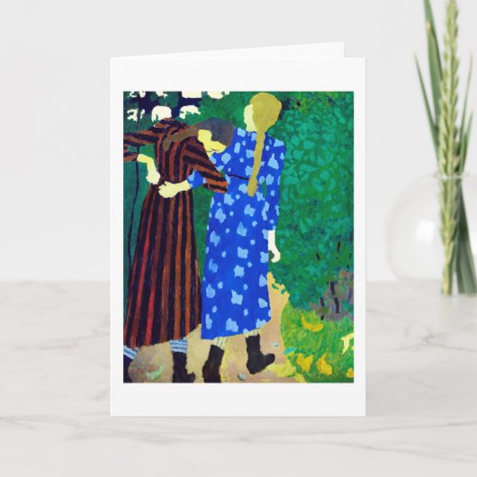 Twee meisjes, Edouard Vuillard Kaart (Voorkant)
