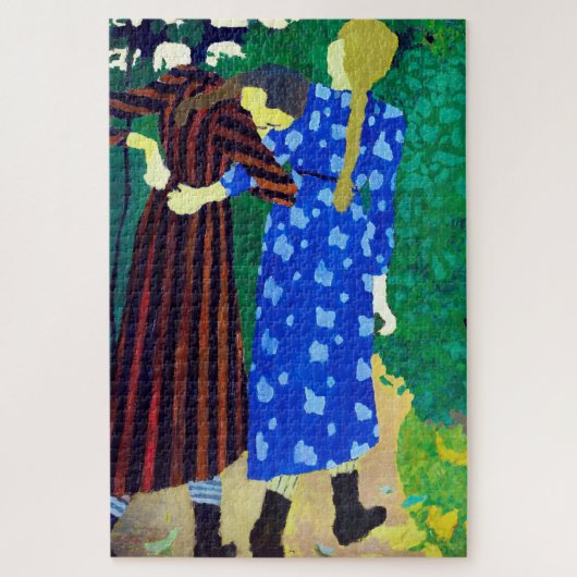 Twee meisjes, Edouard Vuillard Legpuzzel (Verticaal)