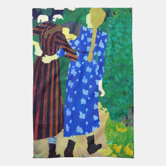 Twee meisjes, Edouard Vuillard Theedoek (Verticaal)