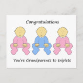 Twee Meisjes Een Jongen Nieuwe Grootouders Naar Dr Briefkaart (Voorkant)