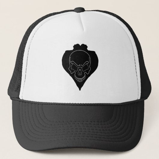 Twee meisjes en schedel trucker pet (Voorkant)