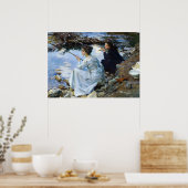 Twee meisjes Gevist door John Singer Sargent Poster (Keuken)