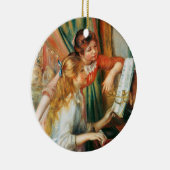 Twee meisjes in de Piano, Pierre Auguste Renoir Keramisch Ornament (Rechts)