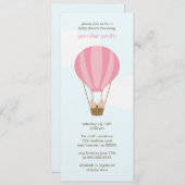 Twee meisjes in een ballonvaardig Baby shower Kaart (Voorkant / Achterkant)