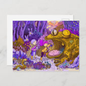 Twee meisjes in het magische bos briefkaart (Voorkant / Achterkant)