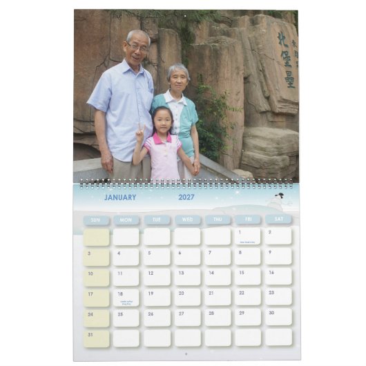 Twee meisjes kalender (Jan 2027)