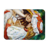 Twee meisjes lezen Pierre Auguste Renoir schilderi Magneet (Horizontaal)