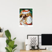 Twee meisjes lezen Pierre Auguste Renoir schilderi Poster (Thuiskantoor)