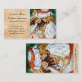 Twee meisjes lezen Pierre Auguste Renoir schilderi Visitekaartje (Voorkant / Achterkant)
