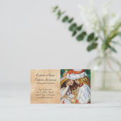 Twee meisjes lezen Pierre Auguste Renoir schilderi Visitekaartje (Staand voorkant)