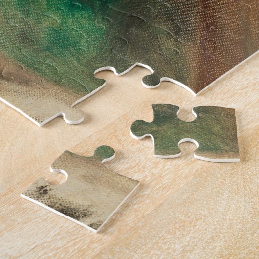 Twee meisjes lezen - Renoir Impressionist Painting Legpuzzel (Zijkant)