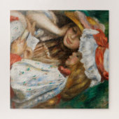 Twee meisjes lezen - Renoir Impressionist Painting Legpuzzel (Horizontaal)