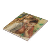 Twee meisjes lezen - Renoir Impressionist Painting Tegeltje (Zijkant)